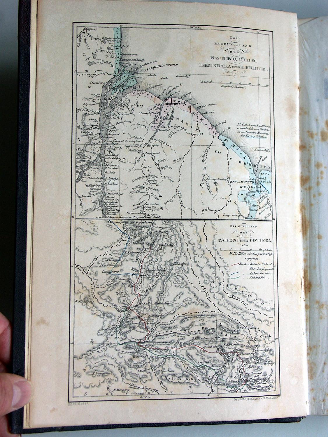 ZZ-RISC47,S.000a Landkarte Britisch-Guayana,Richard+Robert Schomburgk,1840-44